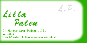 lilla palen business card